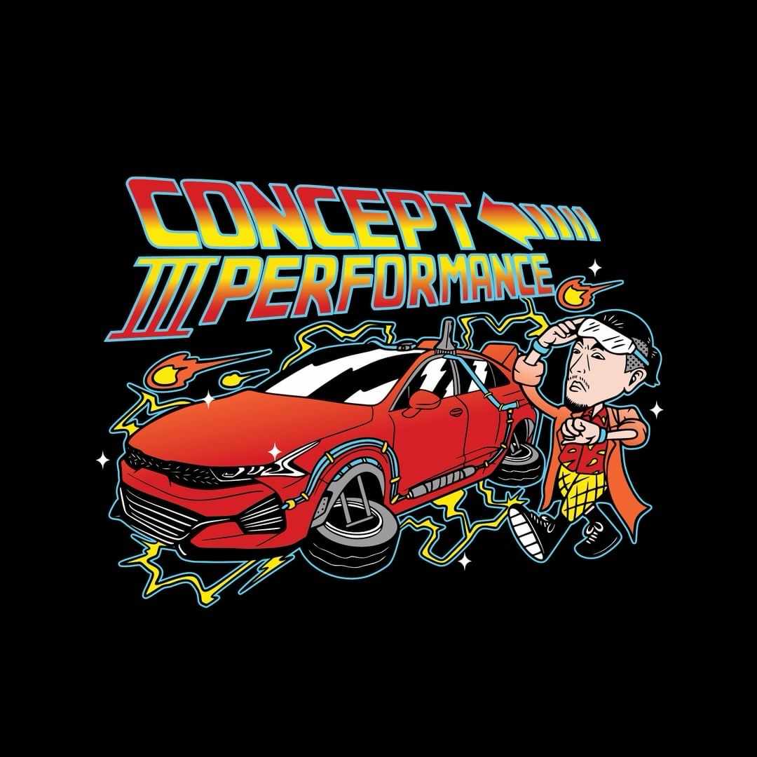 Concept 3 / Back To The Future Theme T Shirt