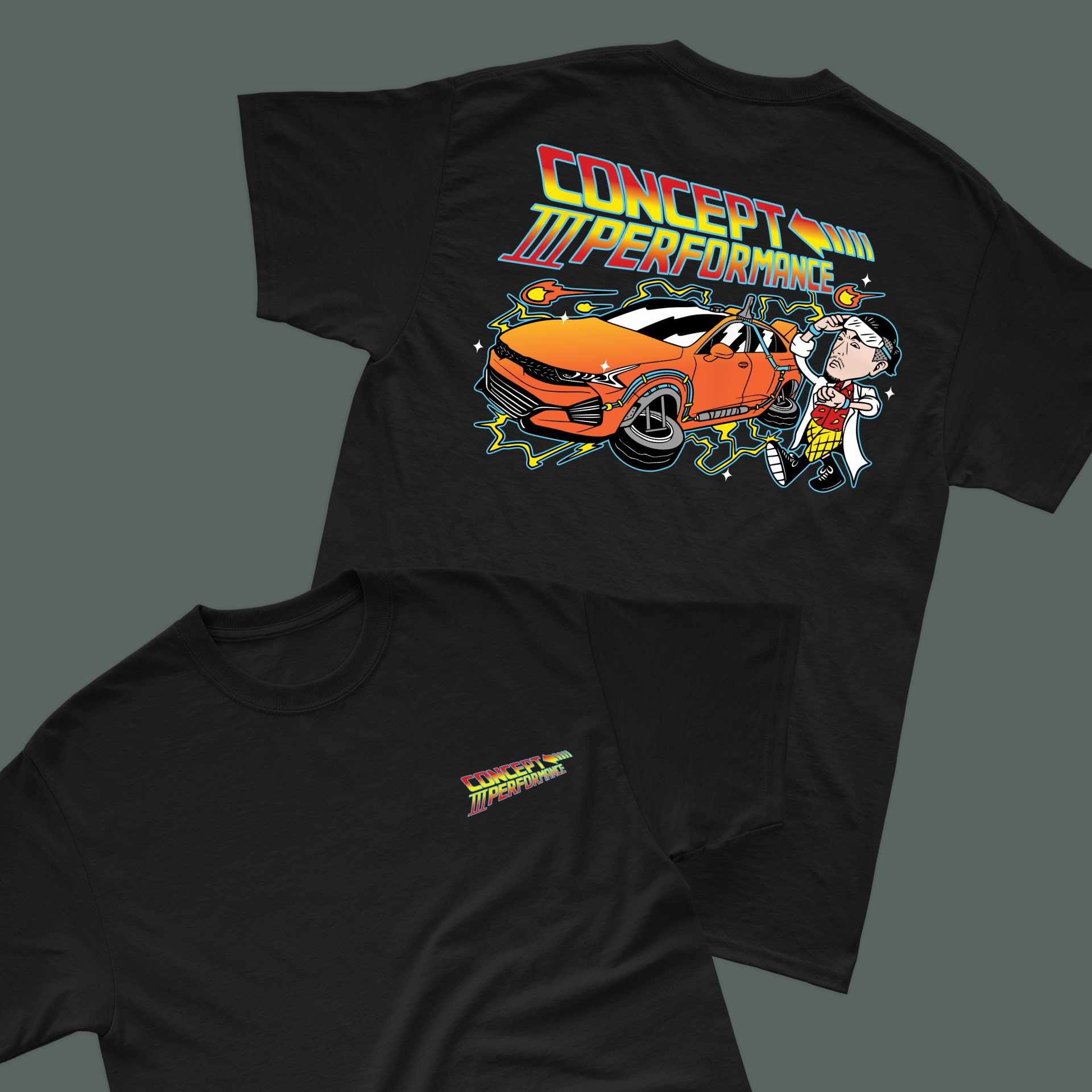 Concept 3 / Back To The Future Theme T Shirt