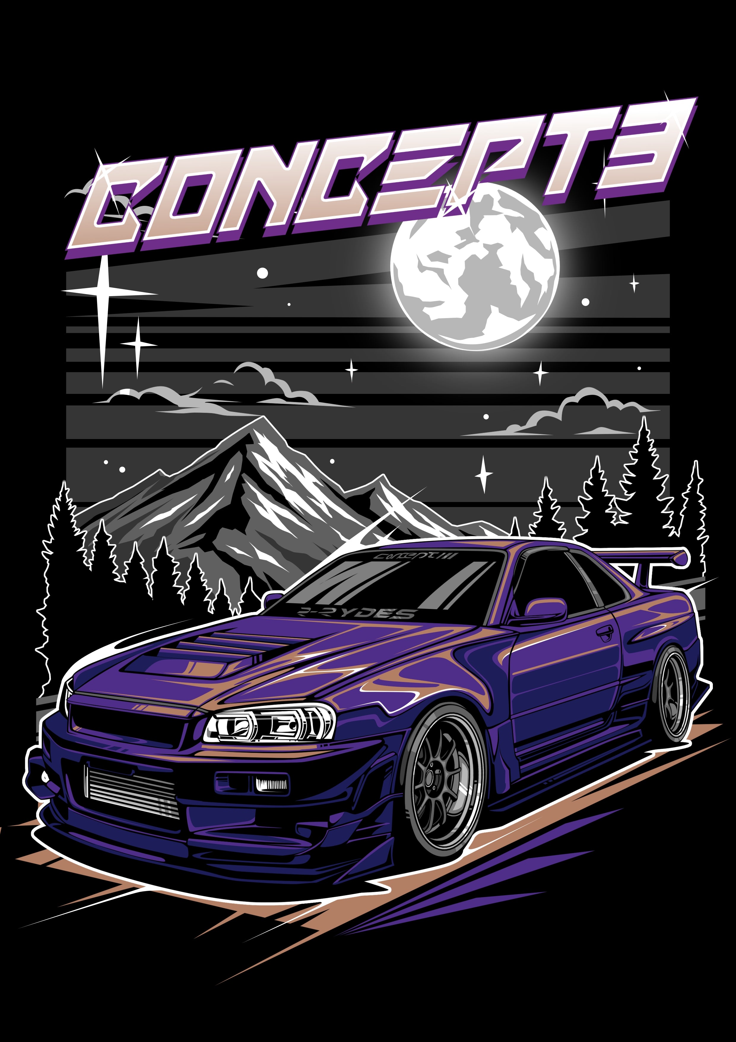 Concept 3 Nissan R34 T-Shirt