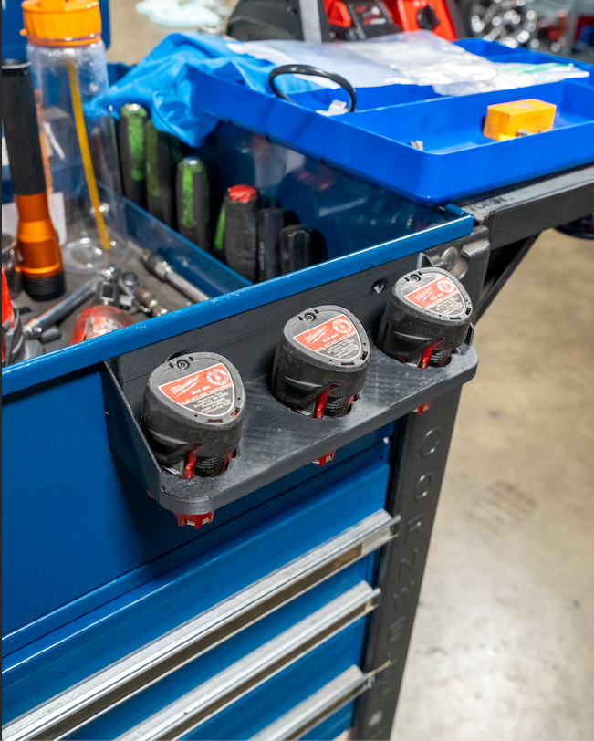 Custom 3D Printed Milwaukee M12 & M18 Battery Holder