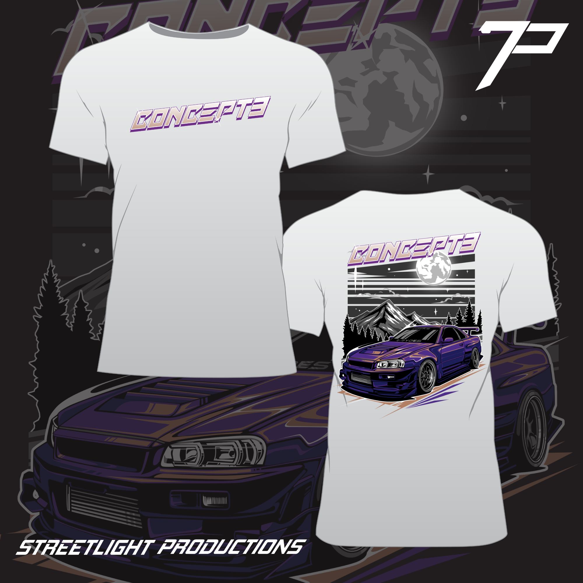 Concept 3 Nissan R34 T-Shirt