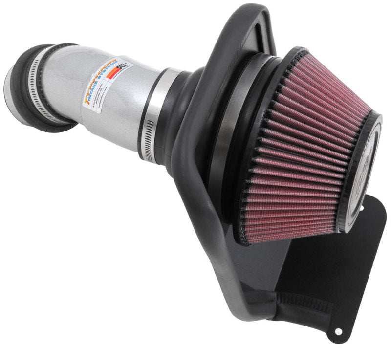 K&N 14-16 Kia Soul L4 2.0L Typhoon Cold Air Intake Aluminum Silver - Concept 3 - Revolutionizing the Way You Drive 