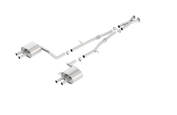 Borla 2018 Kia Stinger 3.3L V6 Turbo 2.25in Pipe Dia Dual Split Rear Exit S-Type Cat-Back Exhaust - Concept 3 - Revolutionizing the Way You Drive 